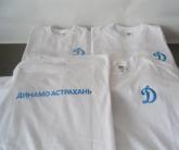 Вышивка логотипа Динамо на футболках