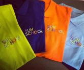 Рубашки поло с вышивкой Sun School
